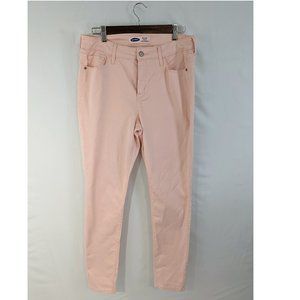 Old Navy Womens Rockstar Super Skinny High Rise Secret Pockets Jeans Pink 12